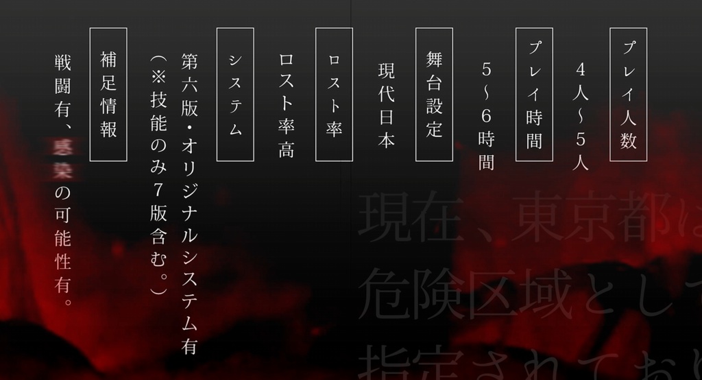 逃感 EfI-Escape from Infect-【クトゥルフ神話TRPG】