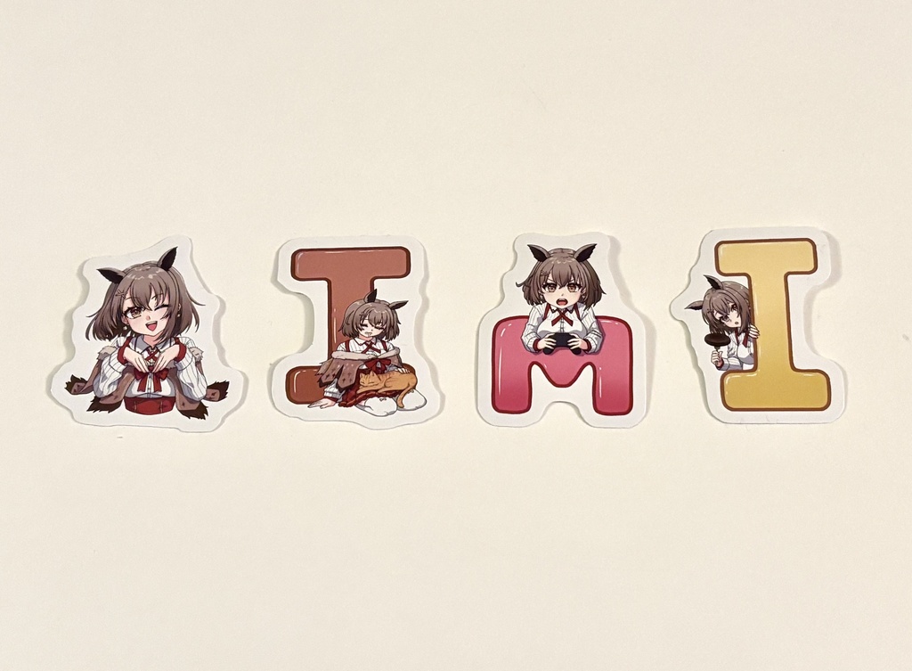 MIMIステッカー 4枚セット（5cm）