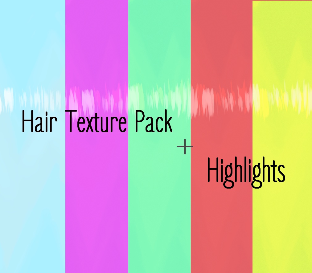 【VROID】Hair Texture Pack + Highlights