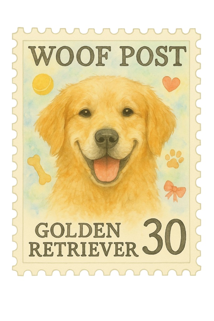 WOOF POST - ゴールデン・レトリバー（デジタルデータ）