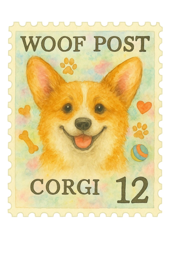 WOOF POST - コーギー（デジタルデータ）