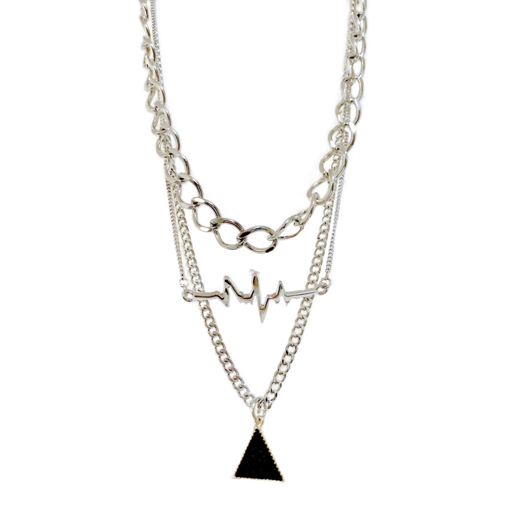 « ハマ + short » layered chain necklace