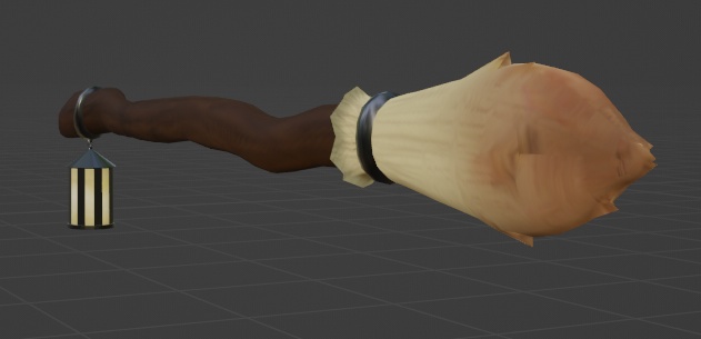 Low Poly Witch's Broom