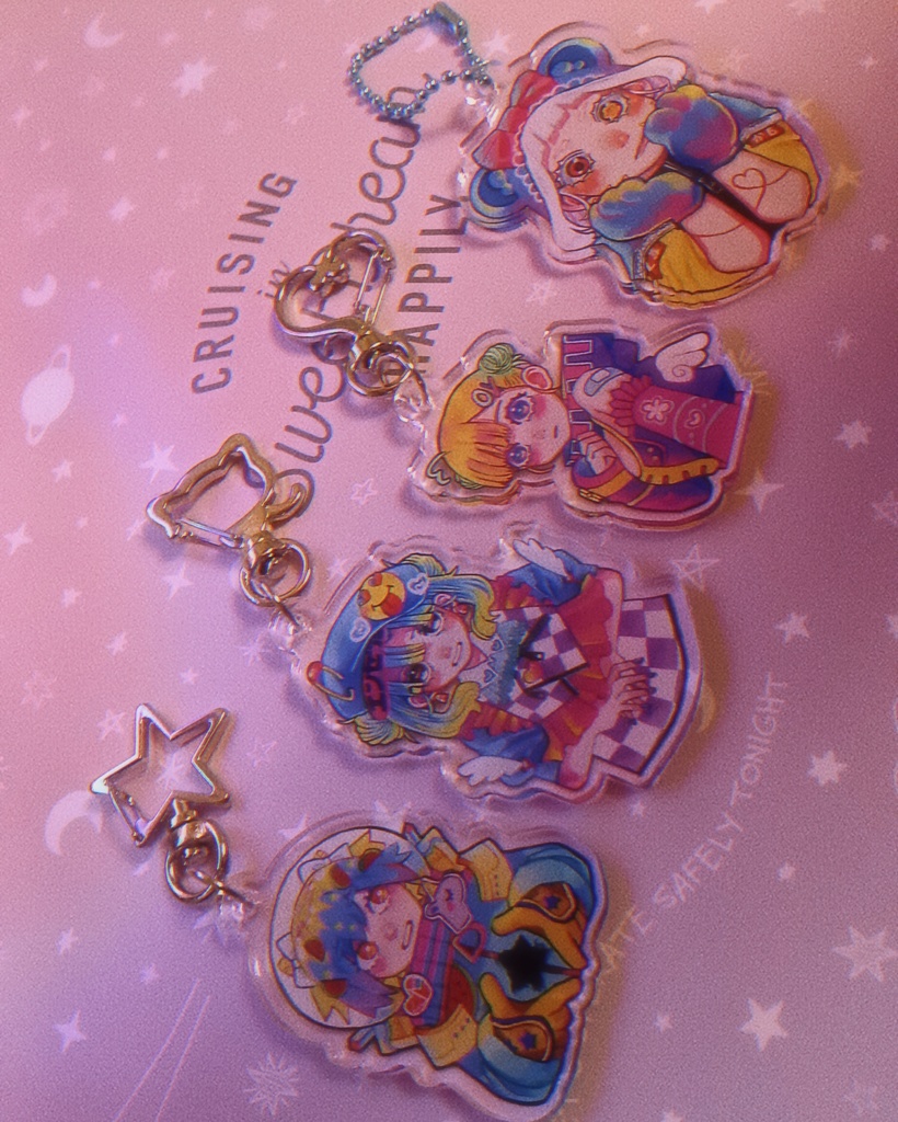 アクリルキーホルダー４個セット