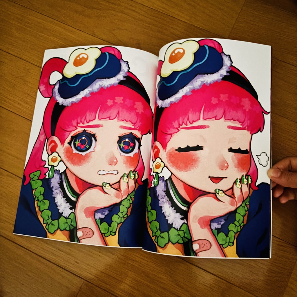 新イラスト本B5 46ページ&10cmステッカー付で100円引❤️🔥お得セット💙