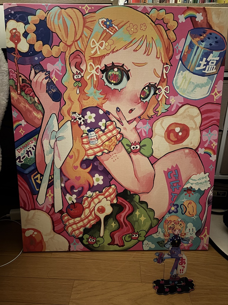 1名限定「きみのちょーしょく!」F20号ラメグロスキャンバスプリント✨