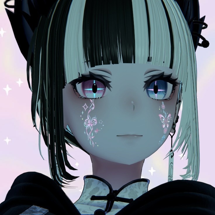 Butterfly-ribbon/Color tattoo【デカール】