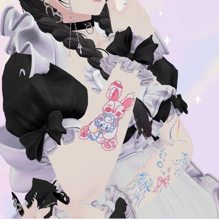 USA☆HITSUJI /Color tattoo【デカール】