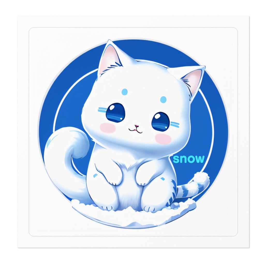 スノネコステッカー
