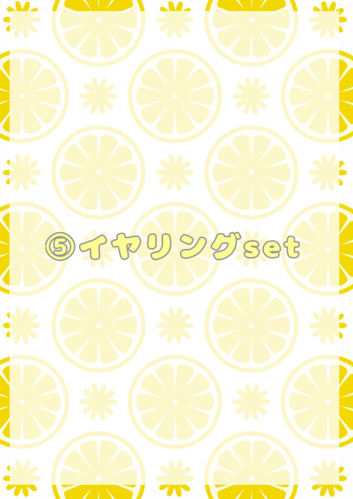 ⑤イヤリングset