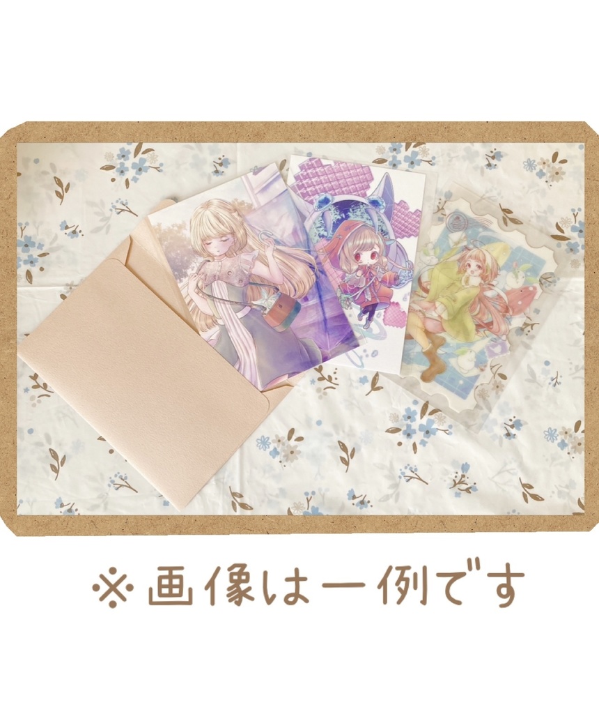 BOOTH限定特別セット!『蝶夜、花夜』アクスタ+イラストカード3枚セット【特典対象】