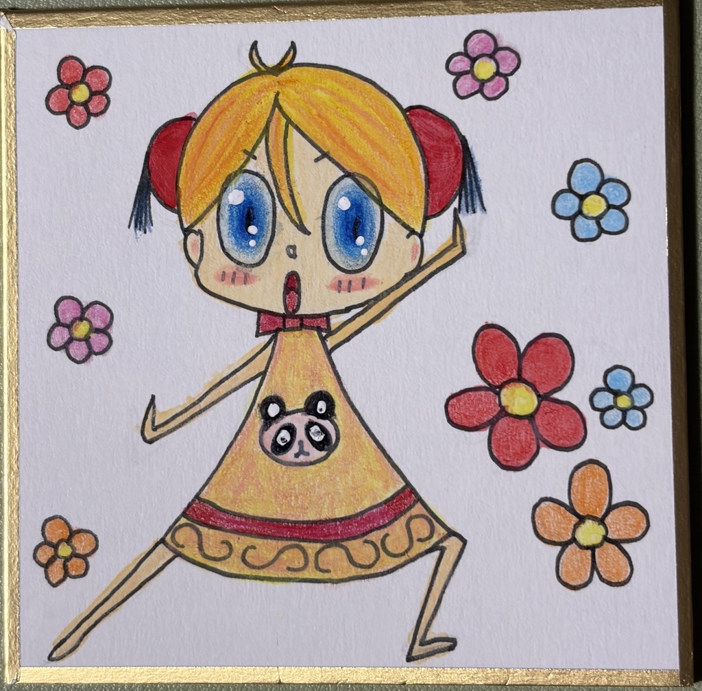 チャイナっこ【イラスト色紙】