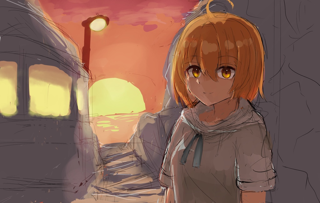 暮れ(Sunset)