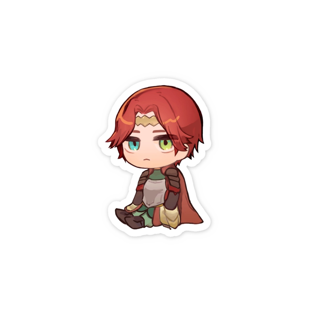ロイター(短髪)ミニキャラステッカー