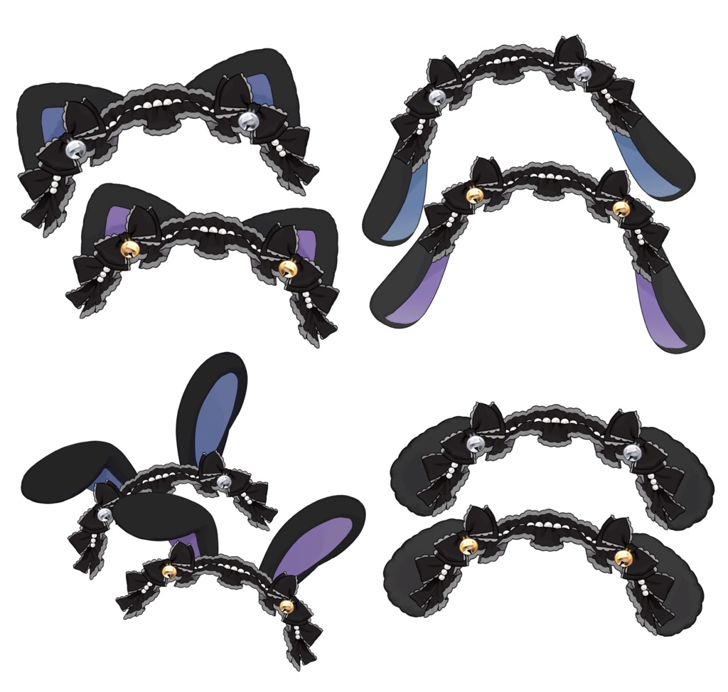 【Live2D item】【Vtuber】 ヘッドドレス Asset 2