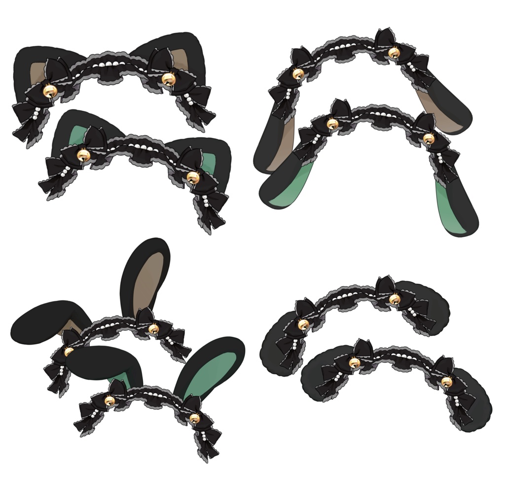 【Live2D item】【Vtuber】 ヘッドドレス Asset 2