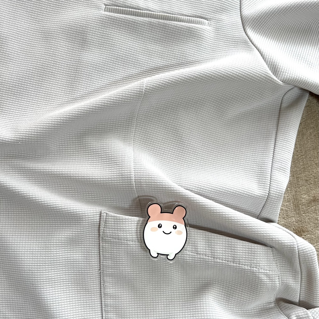 うさっぱ クリップバッジ