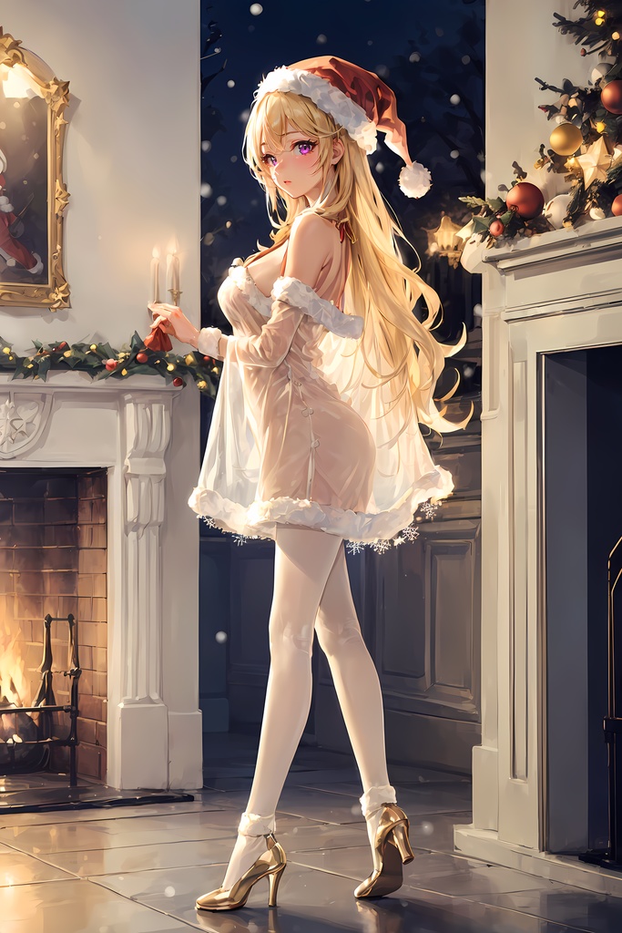 クリスマス少女 202412 縦 80枚