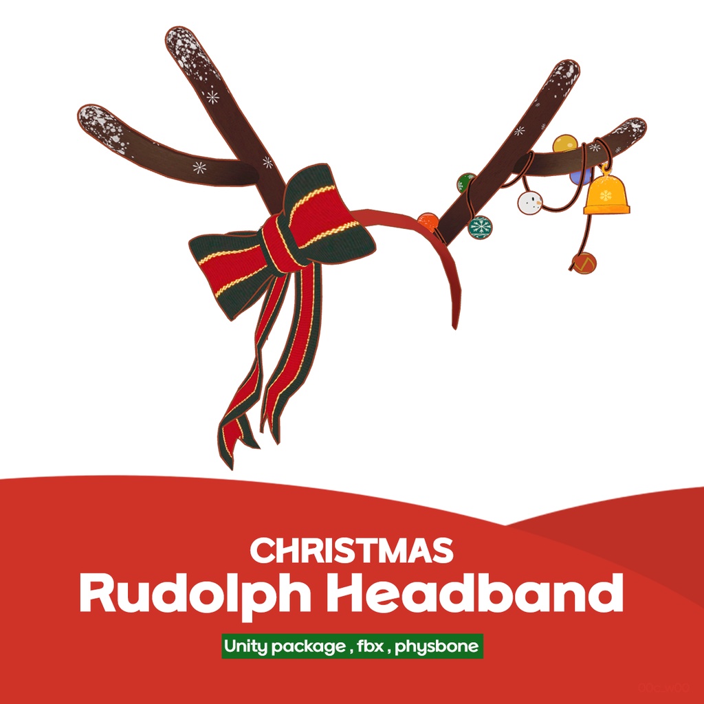 christmas rudolph headband 크리스마스 루돌프 머리띠