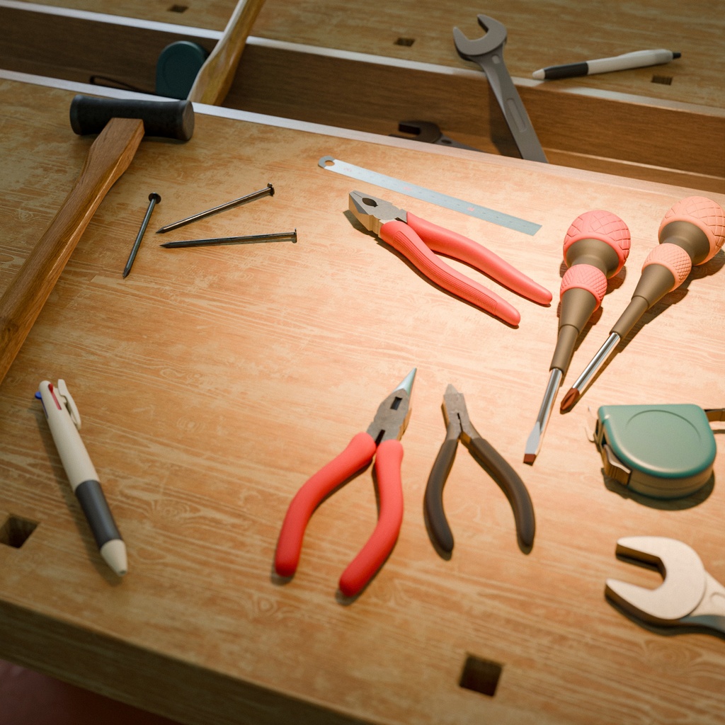 玄能(ハンマー・金鎚(かなづち)・トンカチ)【3Dモデル】