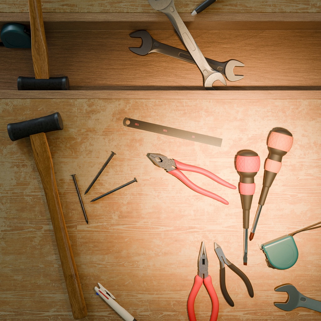 ドライバー(プラス、マイナス)【3Dモデル】