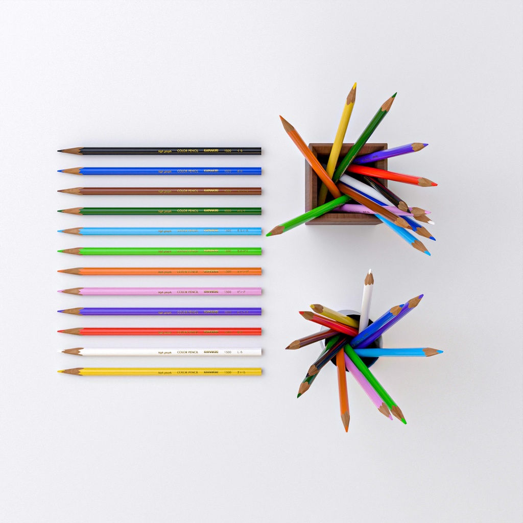 色鉛筆【3Dモデル】