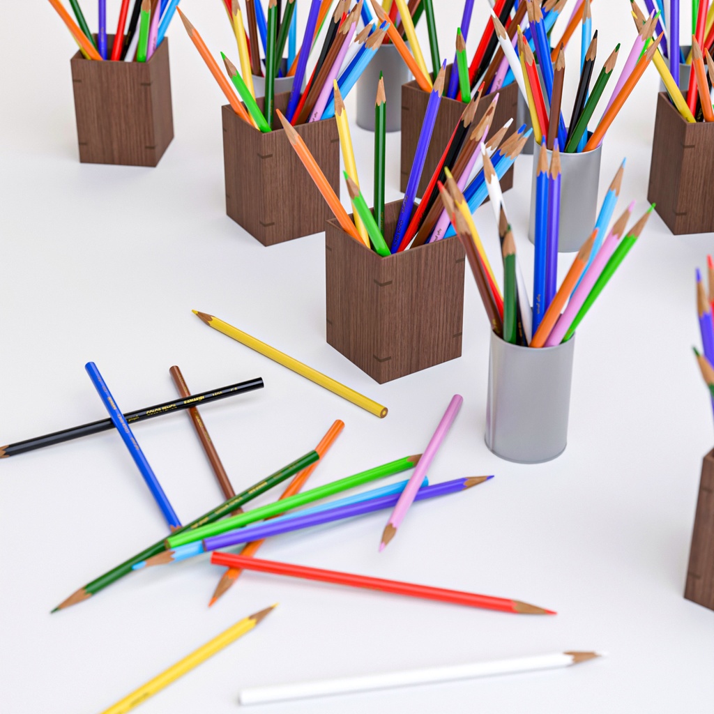 色鉛筆【3Dモデル】