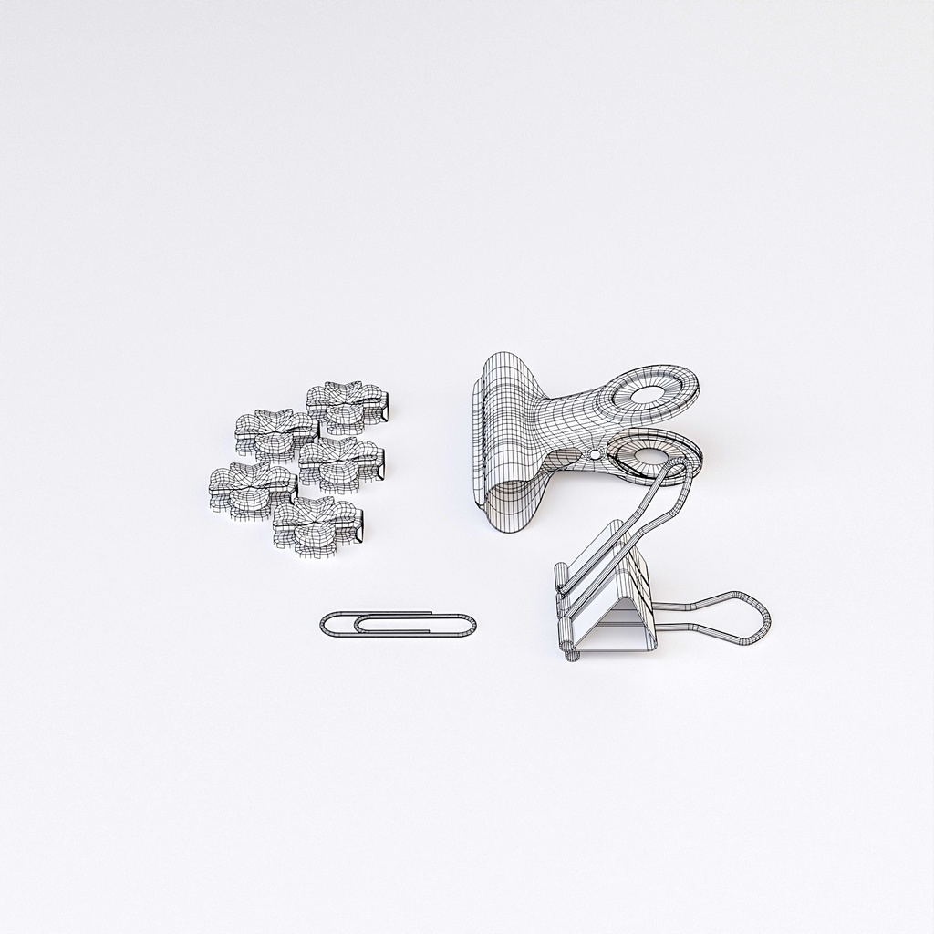 クリップ【3Dモデル】