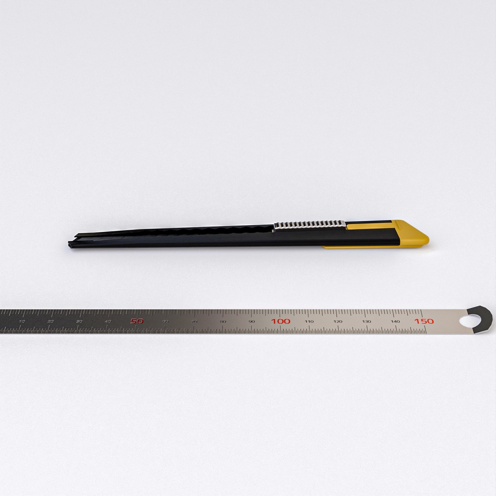 カッターナイフセット【3Dモデル】