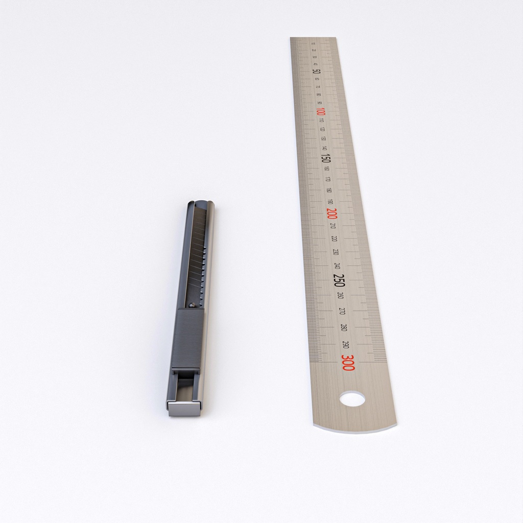 カッターナイフセット【3Dモデル】