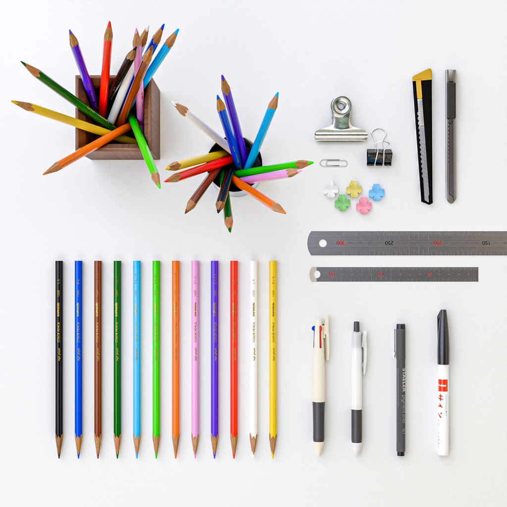 文具セット1【3Dモデル】