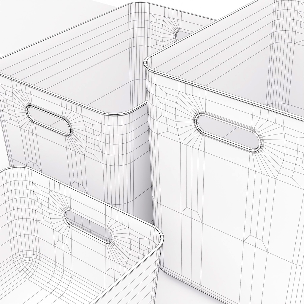 書類ケース 3タイプ【3Dモデル】