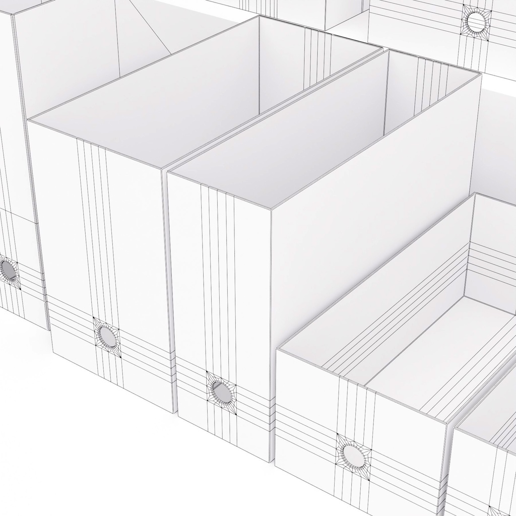 書類ケース 3タイプ【3Dモデル】