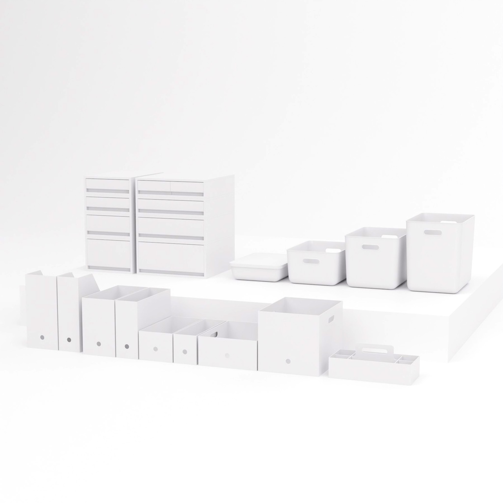 書類ケース　3タイプ【3Dモデル】