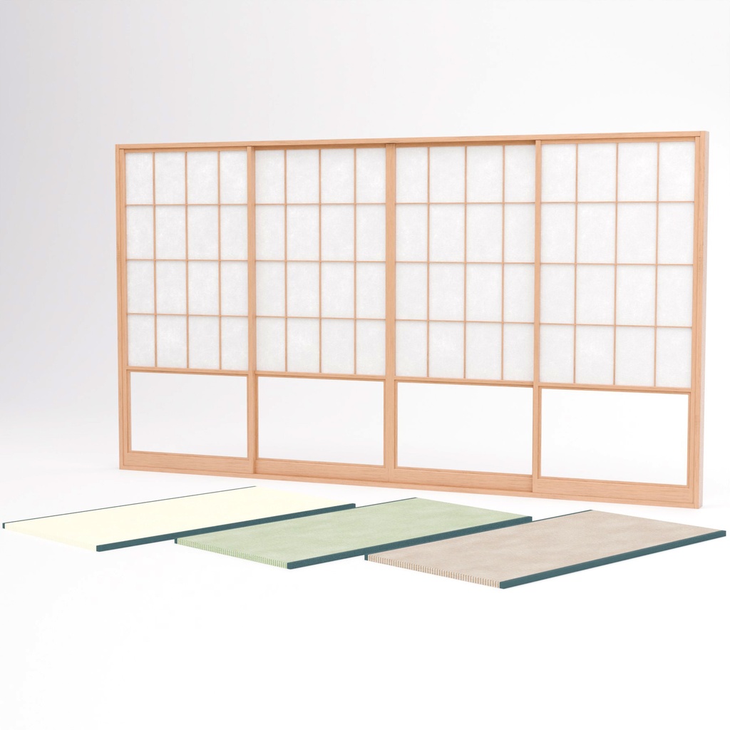 障子と畳【3Dモデル】