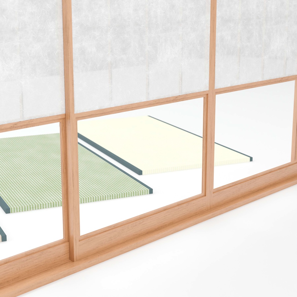 障子と畳【3Dモデル】