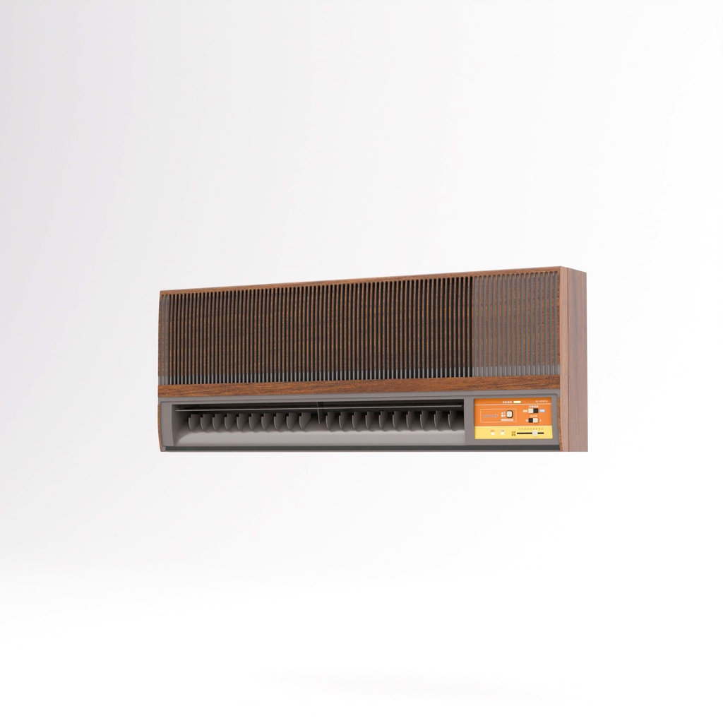 レトロな扇風機とエアコン【3Dモデル】