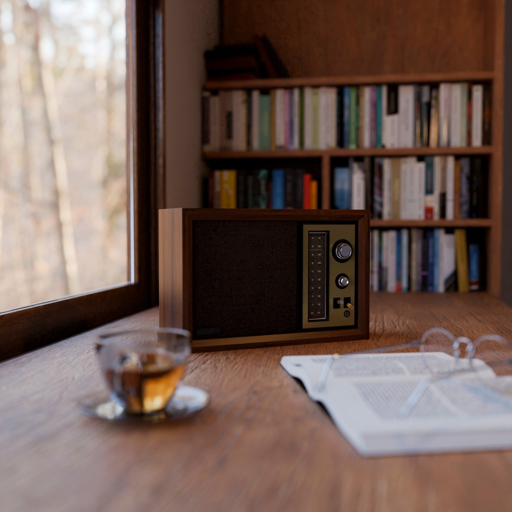 レトロなテレビとラジオ【3Dモデル】