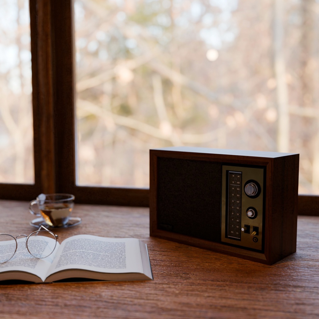 レトロなテレビとラジオ【3Dモデル】