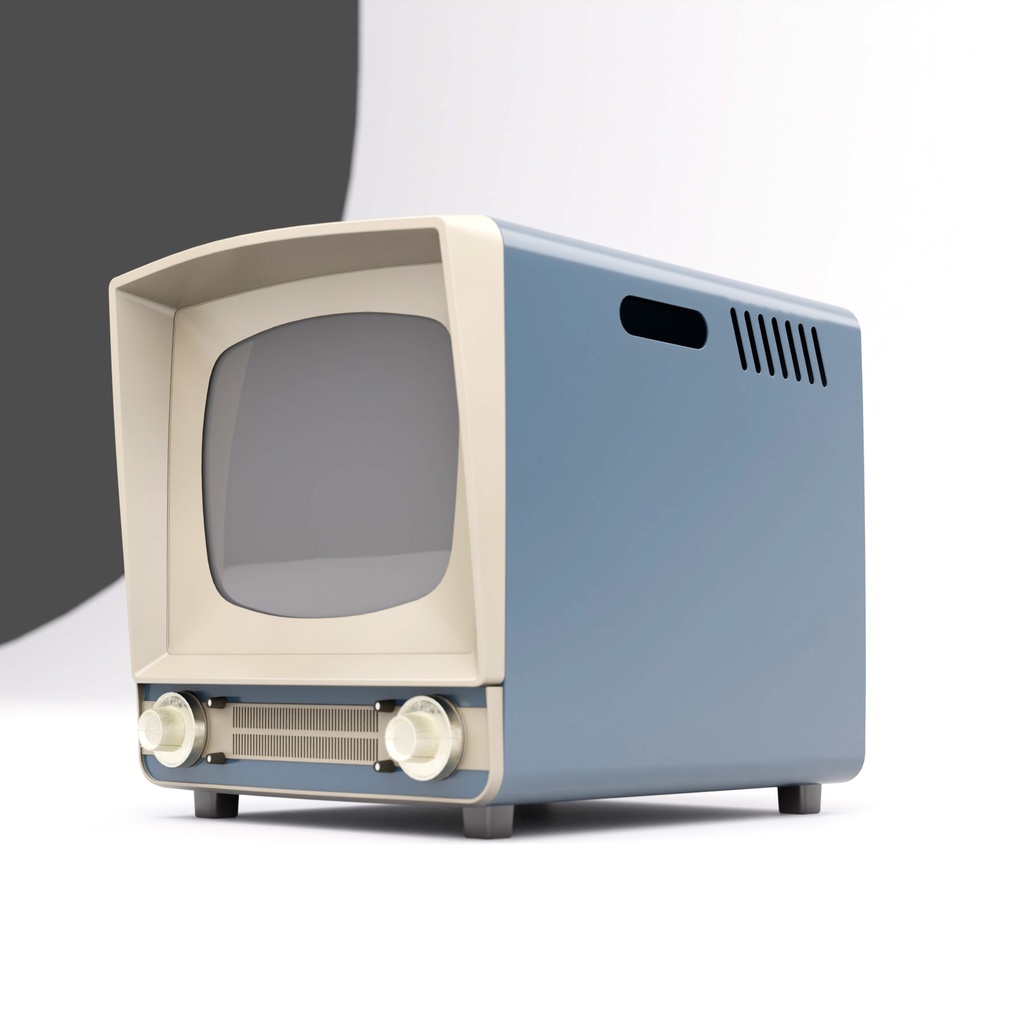 レトロなテレビとラジオ【3Dモデル】