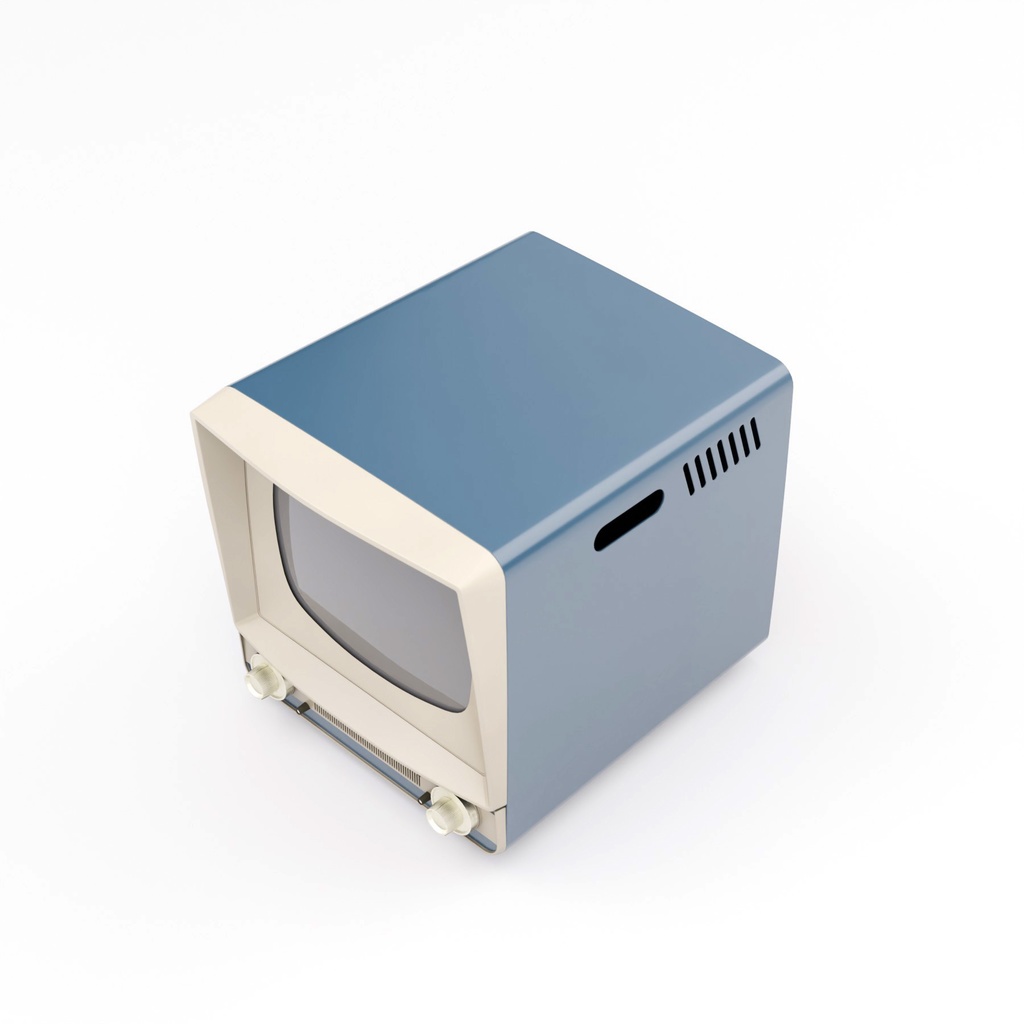 レトロなテレビとラジオ【3Dモデル】