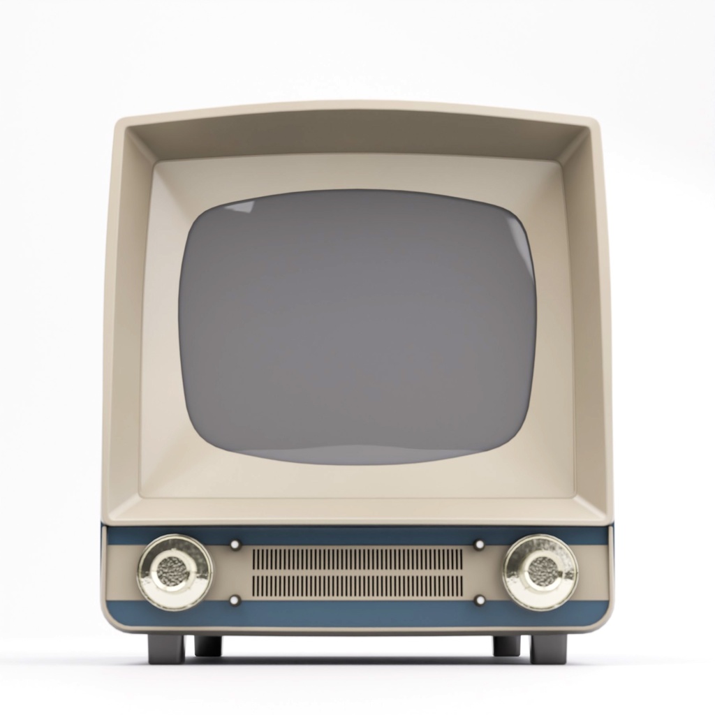 レトロなテレビとラジオ【3Dモデル】