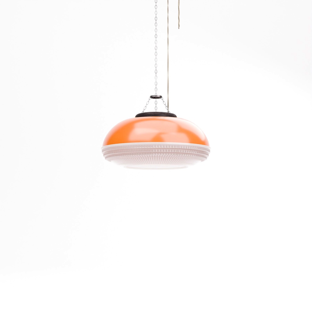 レトロな冷蔵庫と蛍光灯【3Dモデル】