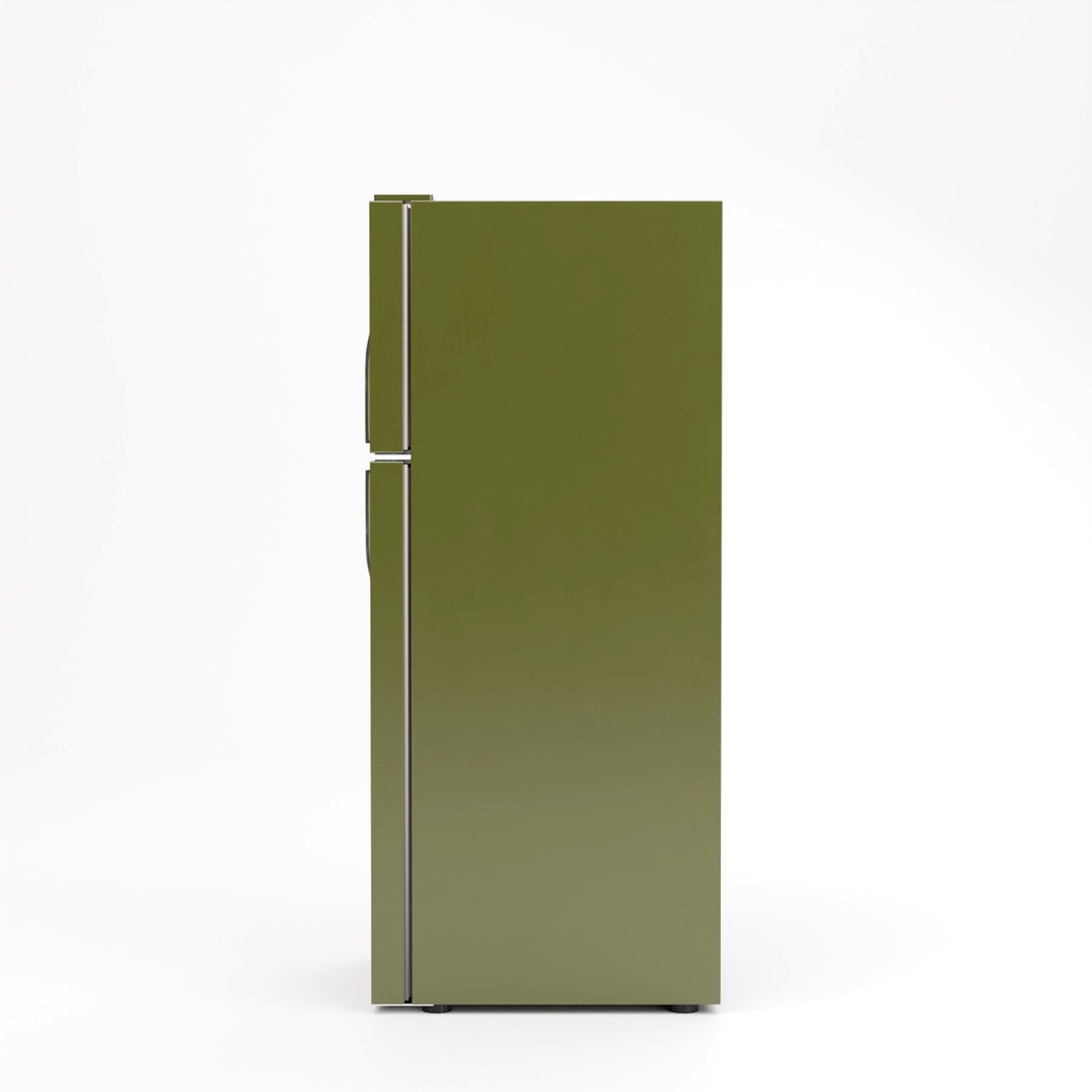 レトロな冷蔵庫と蛍光灯【3Dモデル】