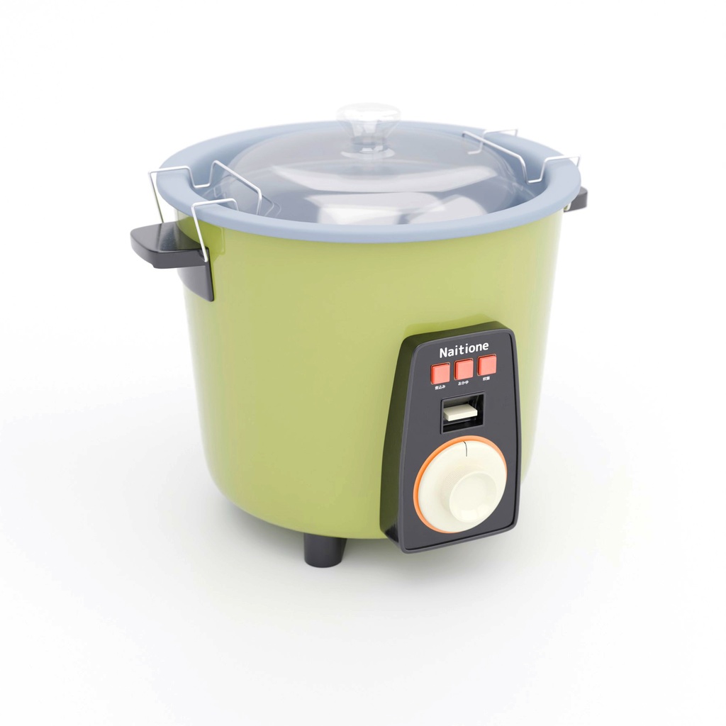 レトロな炊飯器とポットと掃除機【3Dモデル】