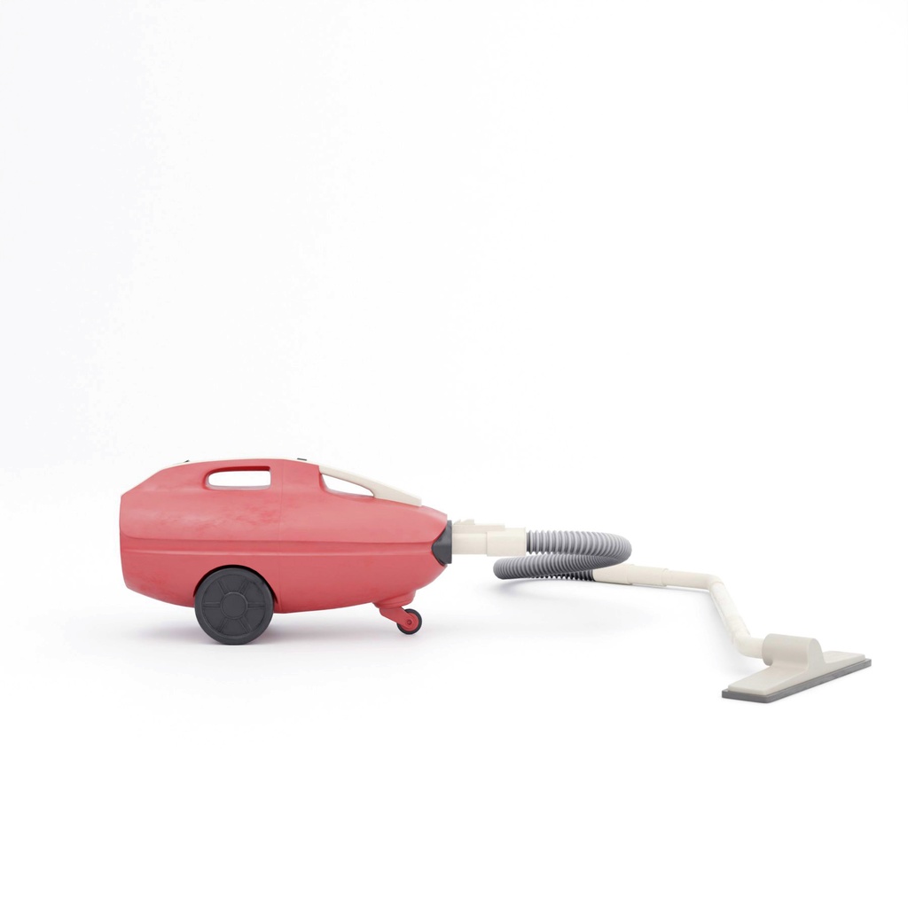 レトロな炊飯器とポットと掃除機【3Dモデル】