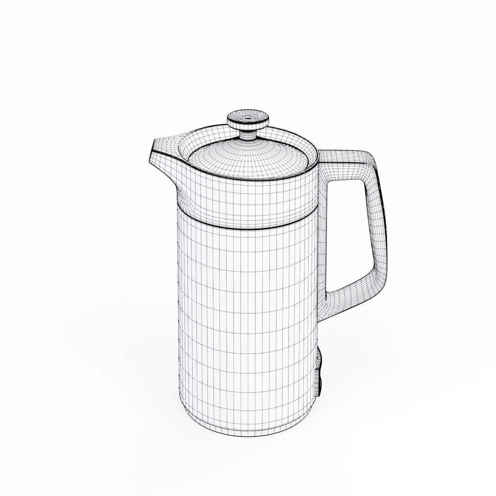 レトロな炊飯器とポットと掃除機【3Dモデル】