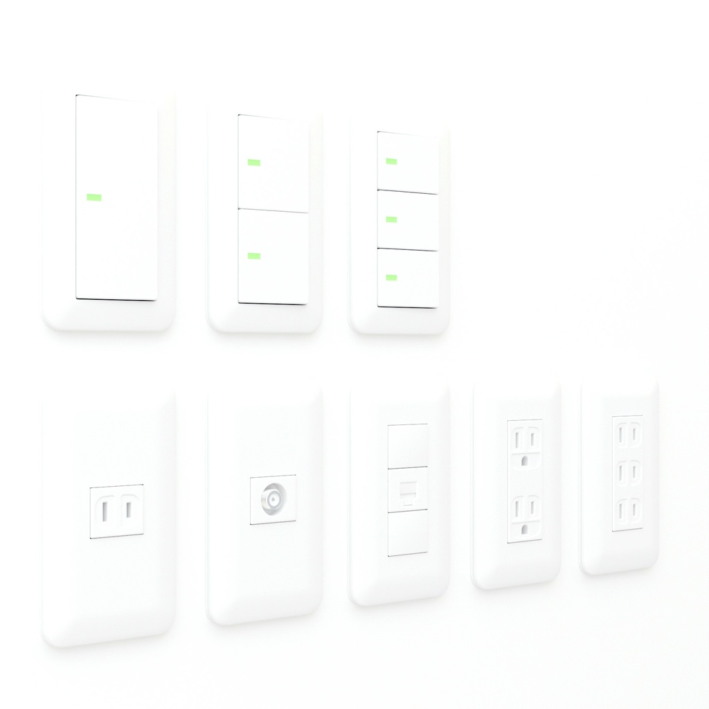 コンセント・スイッチ【3Dモデル】