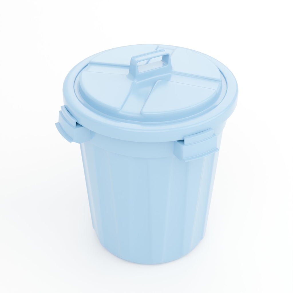 ゴミ箱・バケツ・台車セット【3Dアセット】