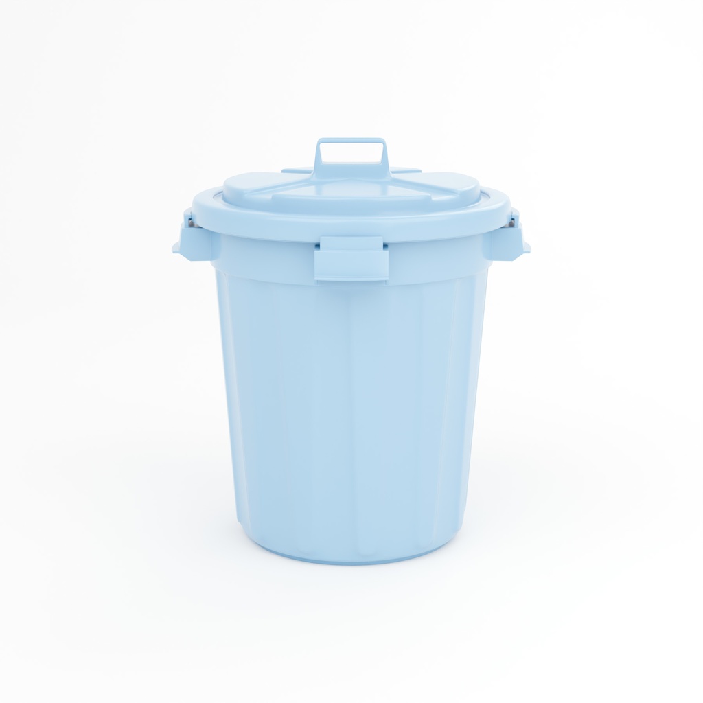 ゴミ箱・バケツ・台車セット【3Dアセット】